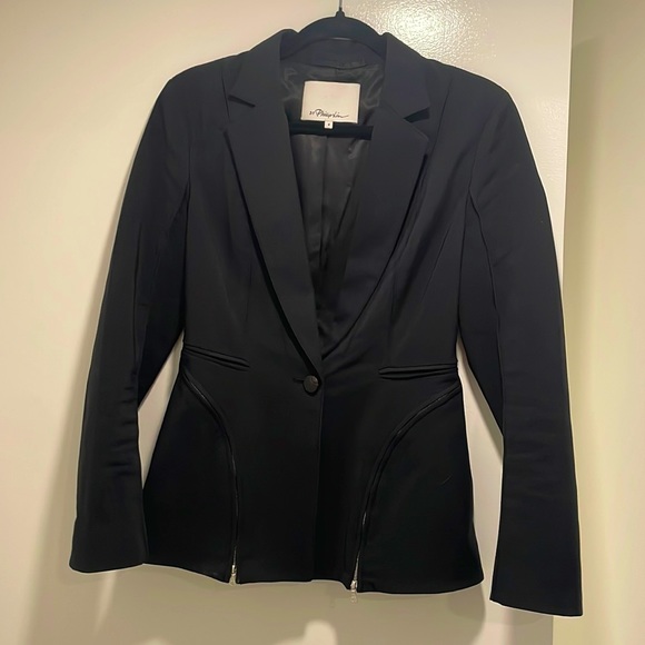 💖 Great 3.1 Philip Lim black jacket size 4 💖 - Picture 1 of 2